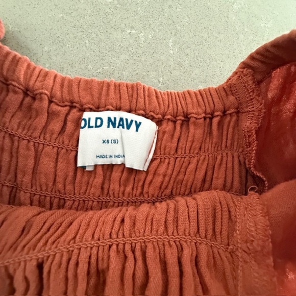 2 Little Girl Old Navy XS (4-5)  Red Rust A-Line Dresses (Worn 1-2 times) EUC - Picture 3 of 8